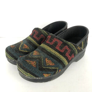 DANSKO Pro Clogs Sz 38 7.5-8 Colorful Southwest Boho Teacher Nurse Comfort‎